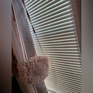 Pink y2k fuzzy purse